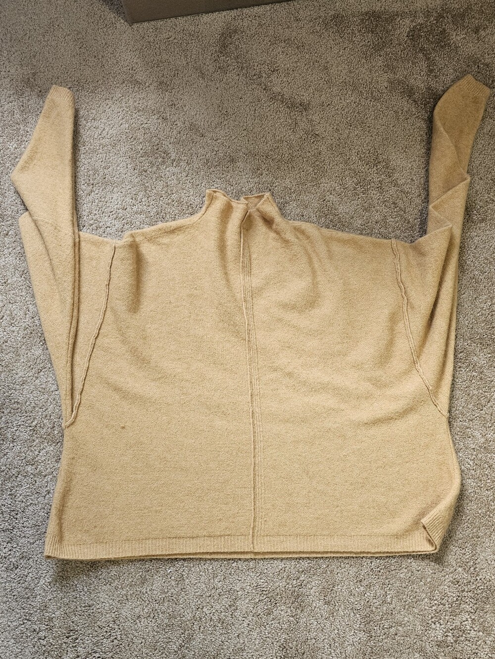 Free People Camel Cowl Neck Sweater